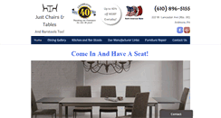 Desktop Screenshot of justchairsandtables.net